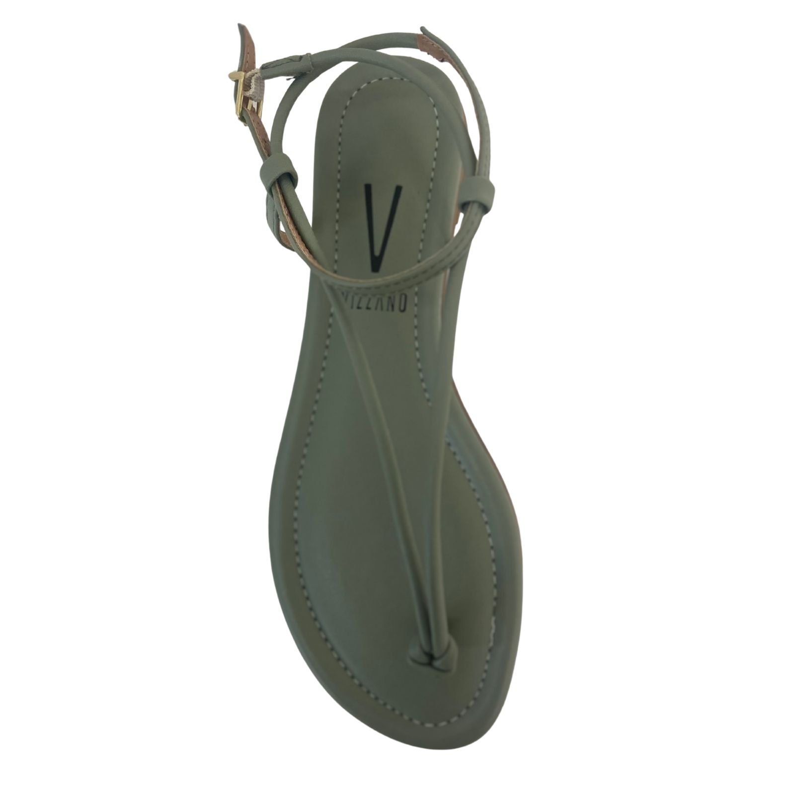 Sandália Rasteirinha Casual Feminina Vizzano 62351716 Verde Verde 4