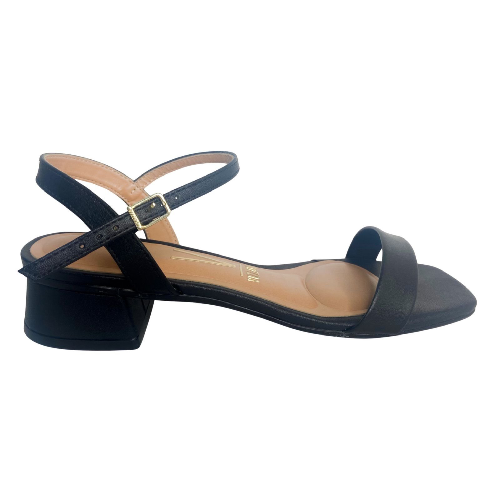 Sandália Salto Bloco Casual Feminina Vizzano 6454111 Preto Preto 2