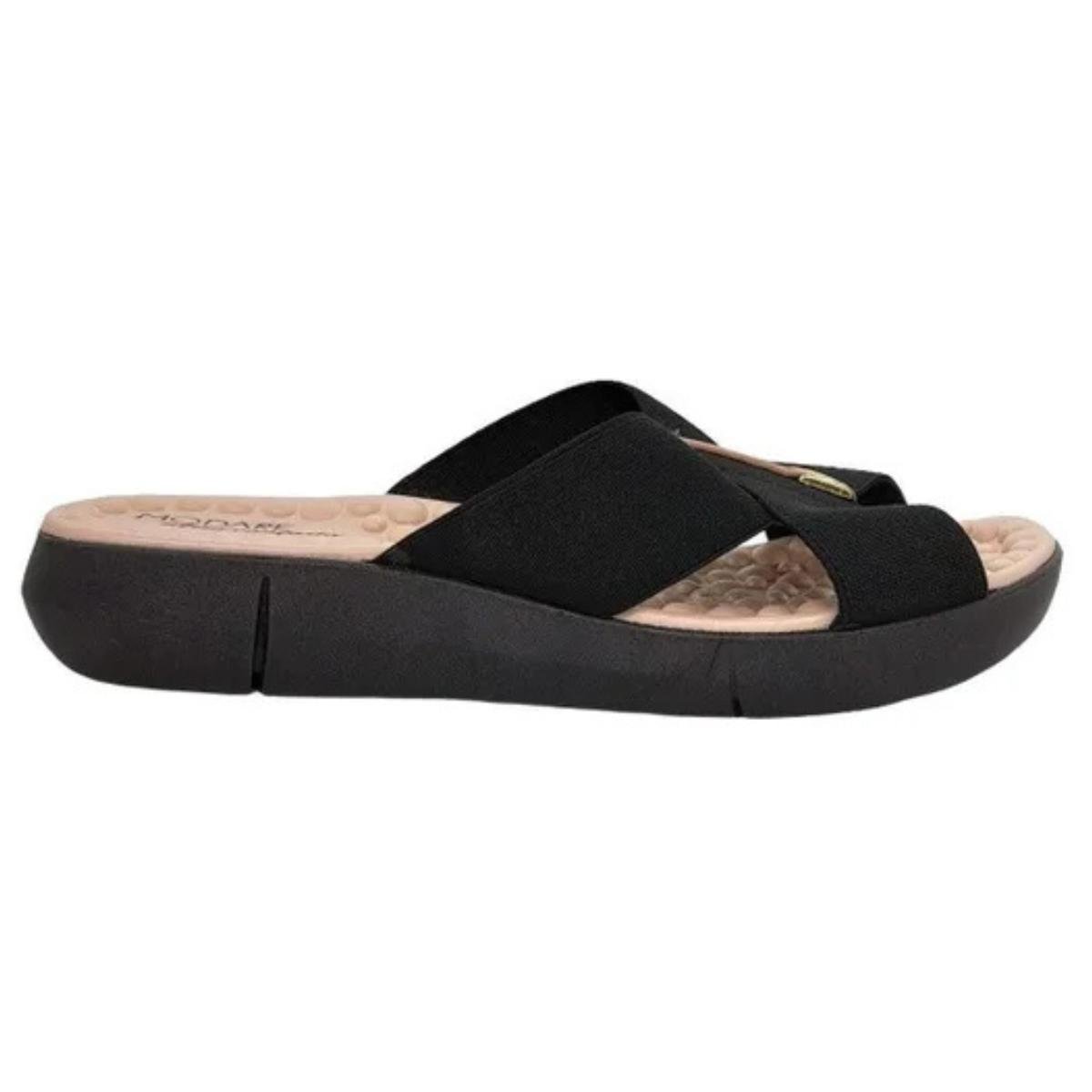 Tamanco Anabela Casual Feminino Modare 7142101 Preto Preto 2