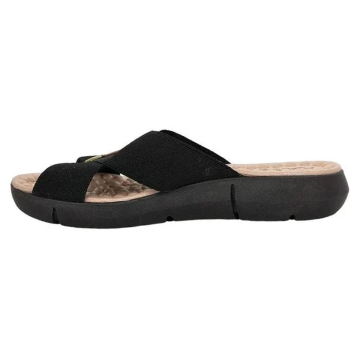 Tamanco Anabela Casual Feminino Modare 7142101 Preto Preto 3
