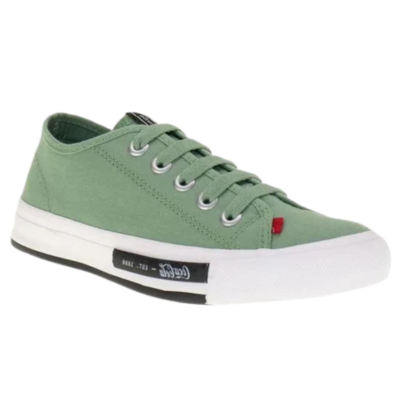 Tênis Casual Feminino Coca Cola CC1947 Verde Verde 2