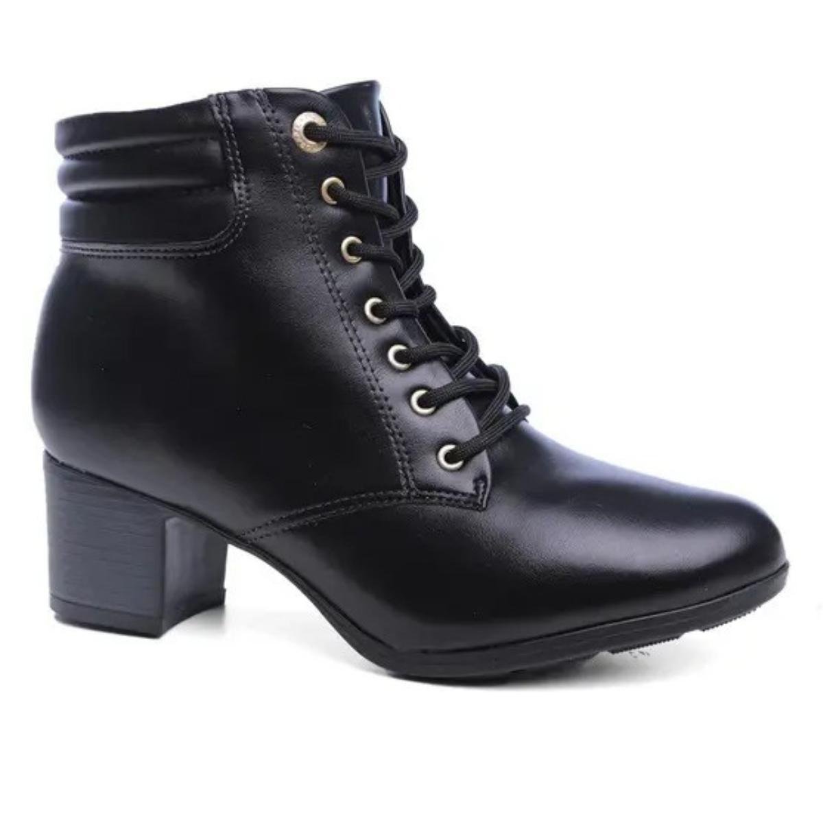 Bota Modare 7072103 Salto Baixo Coturno Confort
