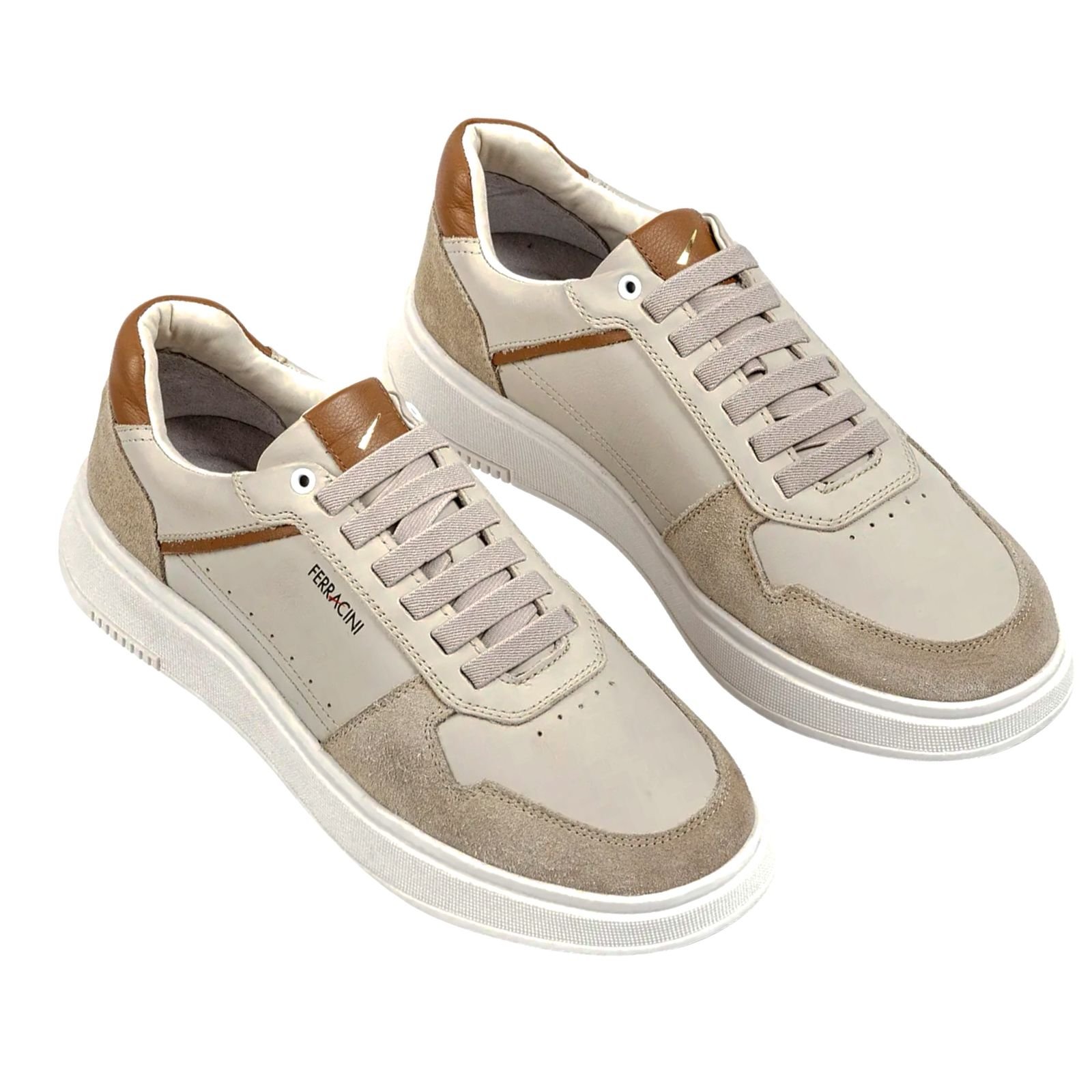 Sapatênis Casual Masculino Ferracini Logan 9316-678D Cinza Claro Bege 5