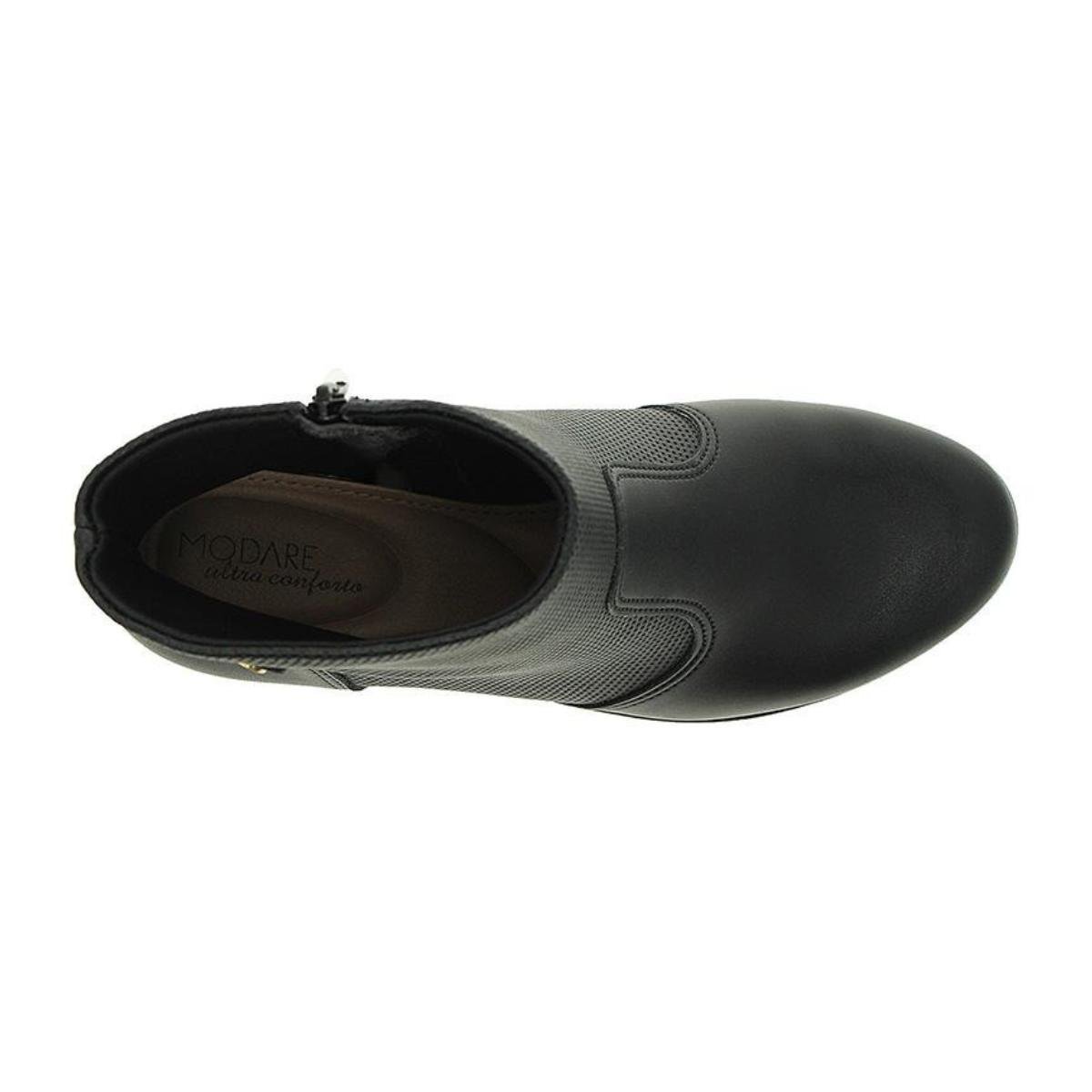 Bota Modare 7085100 Cano Curto Anabela Preto 5