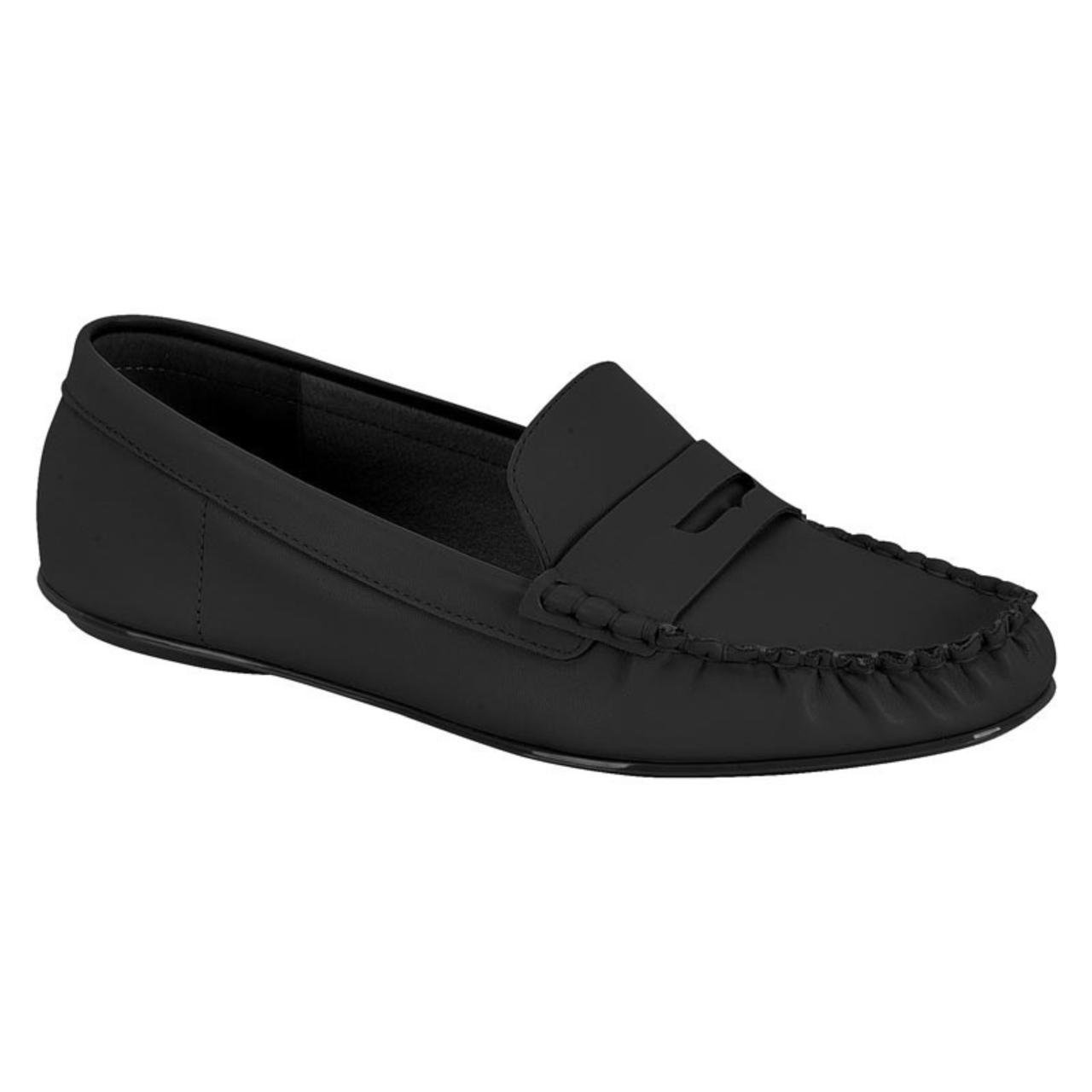 Sapato Mocassim Casual Feminino Vizzano 1465100 Preto
