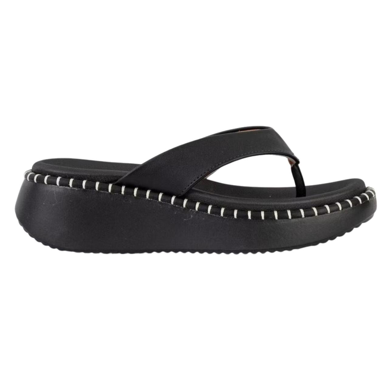 Tamanco Flat Casual Feminino Vizzano 6519104 Preto Preto 2