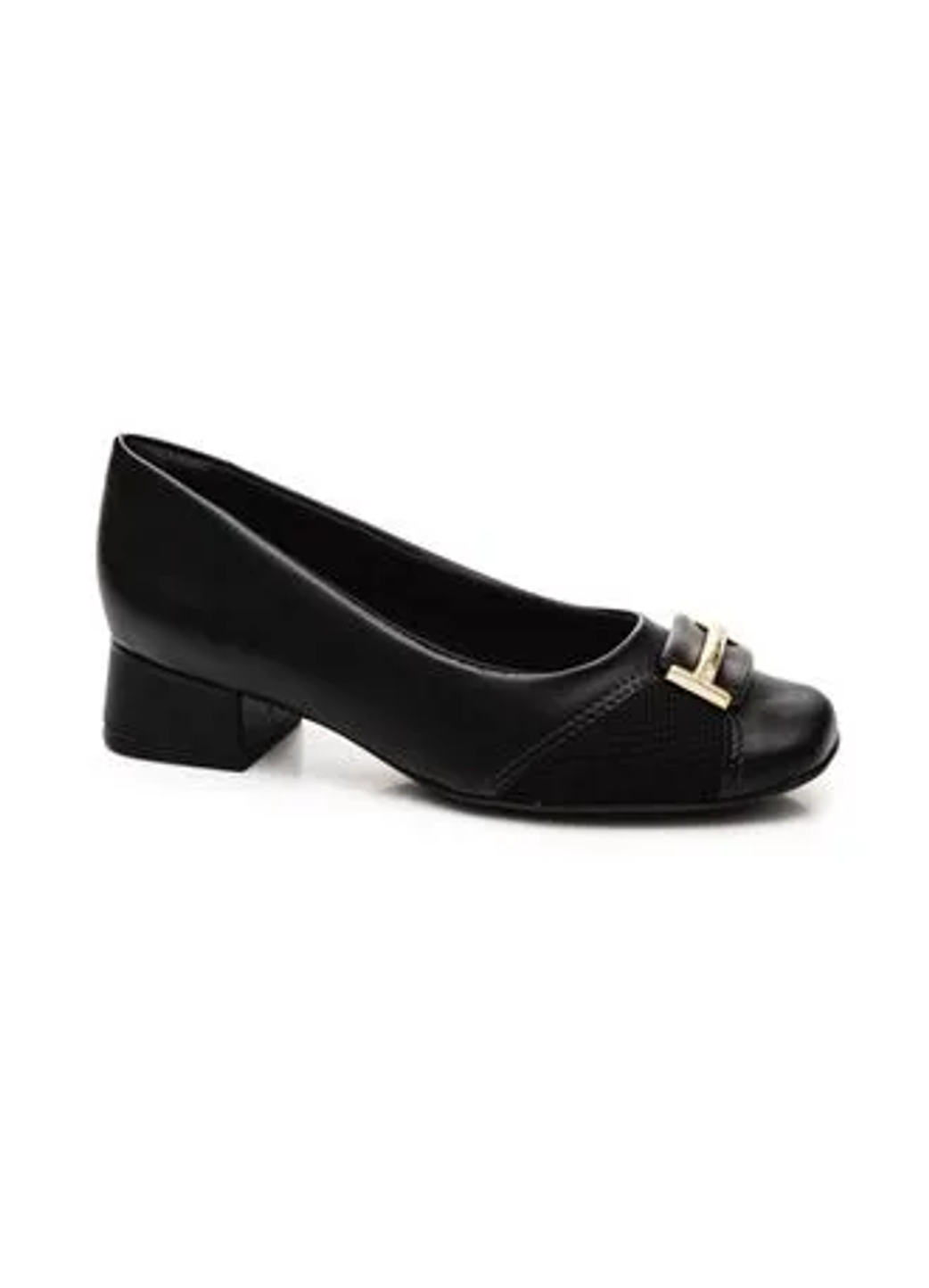 Sapato Scarpin Casual Feminino Comfortflex 2495303 Preto