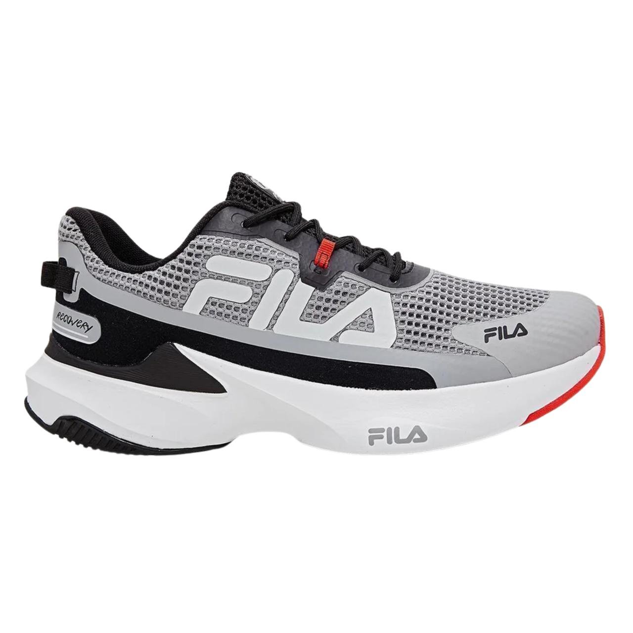 Tênis Esportivo Masculino Fila Recovery Cinza Cinza 2