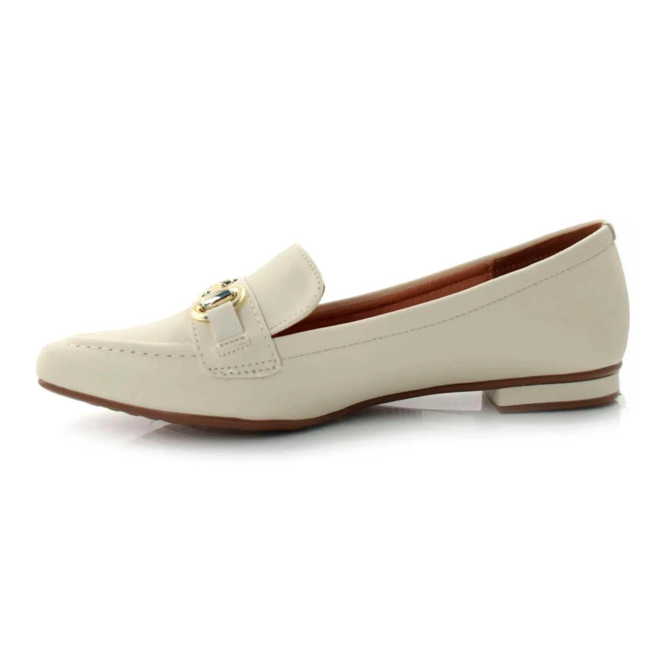 Sapato Mocassim Casual Feminino Vizzano 1351106 Bege 3