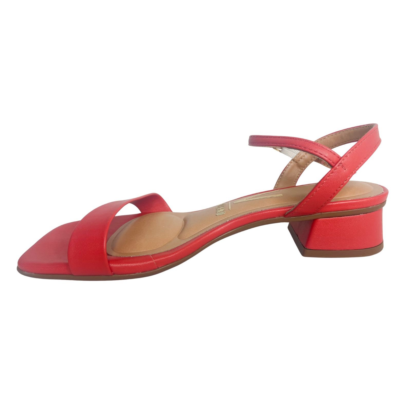 Sandália Salto Bloco Casual Feminina Vizzano 6454111 Vermelho Vermelho 3