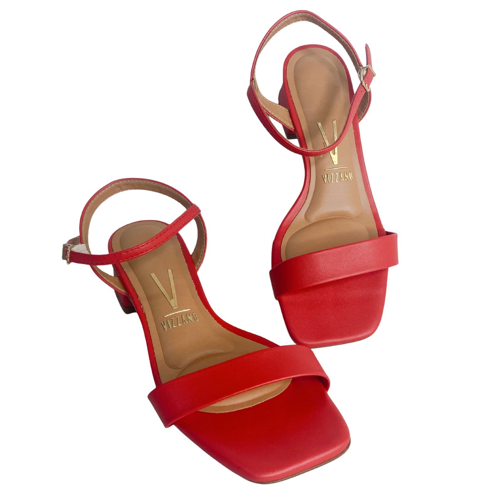 Sandália Salto Bloco Casual Feminina Vizzano 6454111 Vermelho Vermelho 5