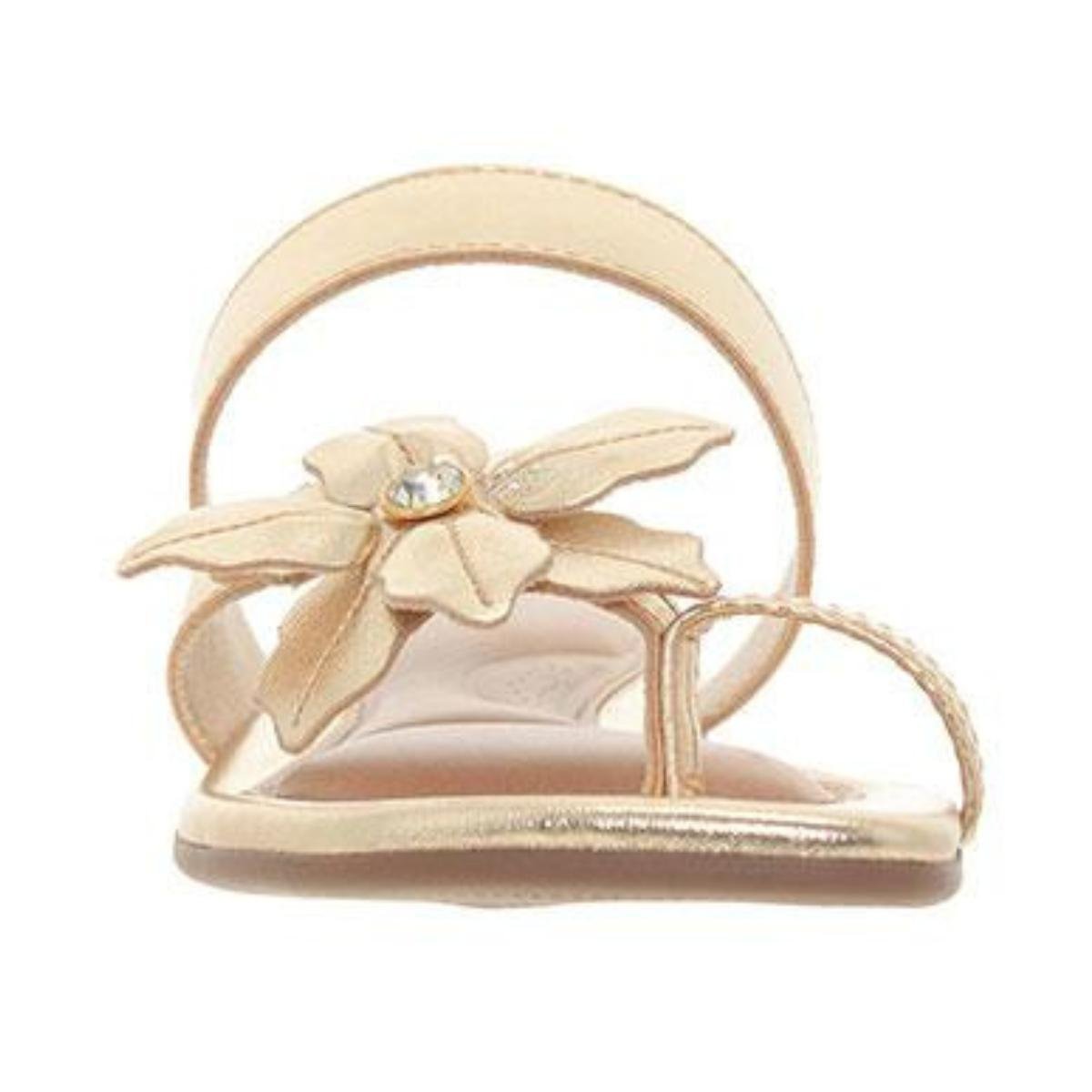 Sandália Rasteirinha Casual Feminino Beira Rio 8560205 Dourado Dourado 7