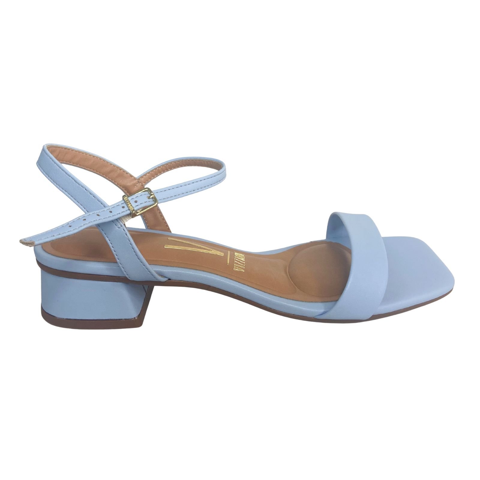 Sandália Salto Bloco Casual Feminina Vizzano 6454111 Azul Claro Azul 2