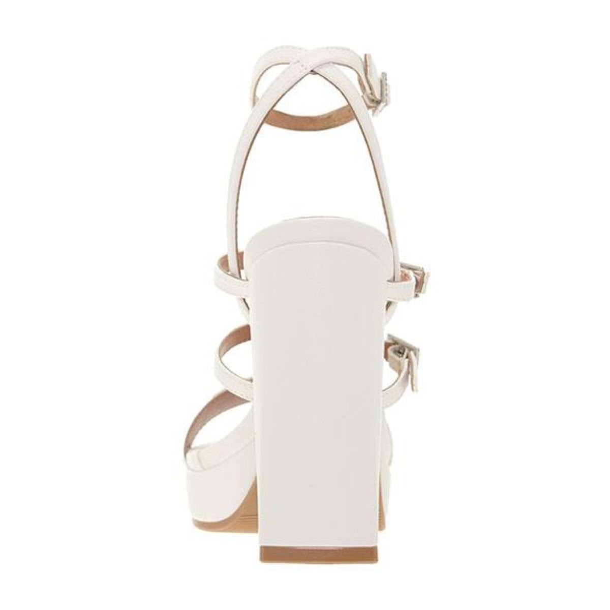 Sandália Salto Alto Casual Feminino Vizzano 6551104 Branco Branco 6