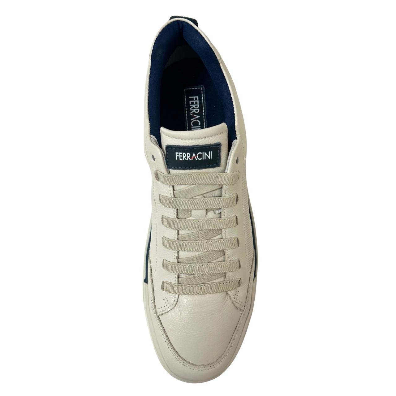 Sapatênis Casual Masculino Ferracini 1062-617C Off White Off White 4