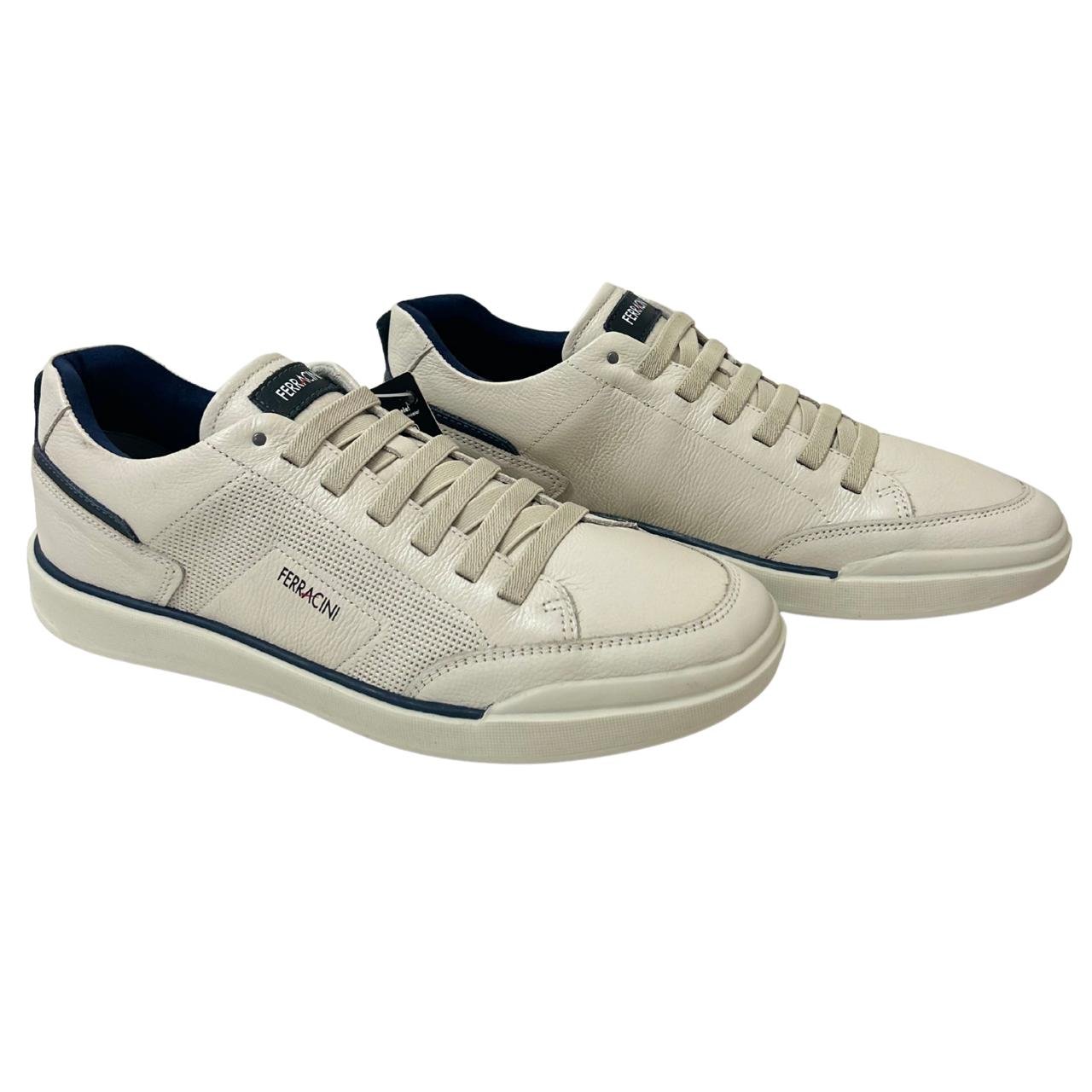 Sapatênis Casual Masculino Ferracini 1062-617C Off White Off White 5