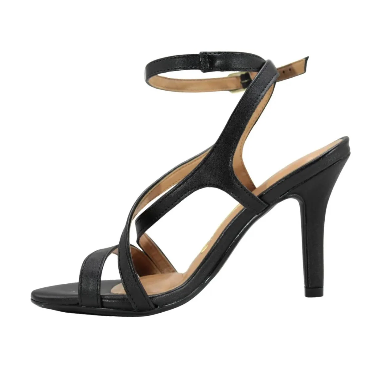 Sandália Salto Fino Casual Feminino Vizzano 62491016 Preto Preto 3