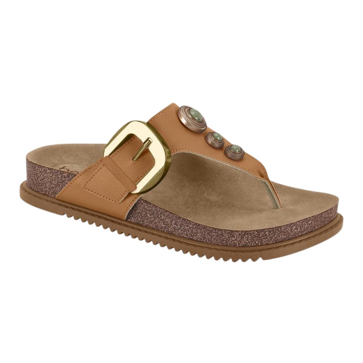 Sandália Papete Flatform Casual Feminino Beira Rio 8524111 Marrom