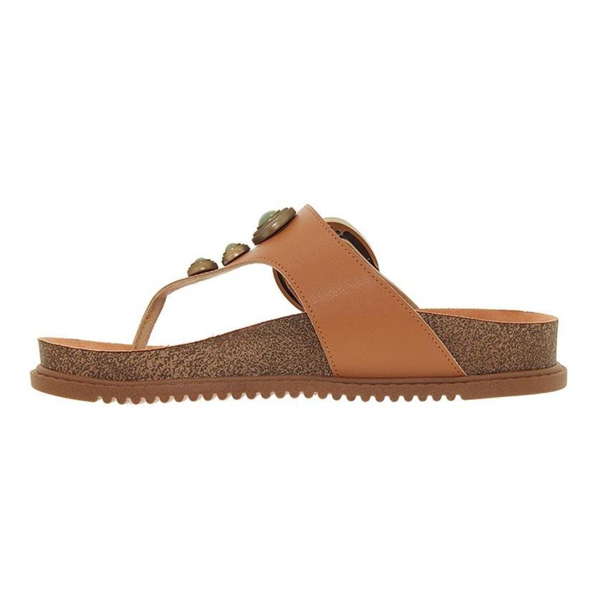 Sandália Papete Flatform Casual Feminino Beira Rio 8524111 Marrom Marrom 3