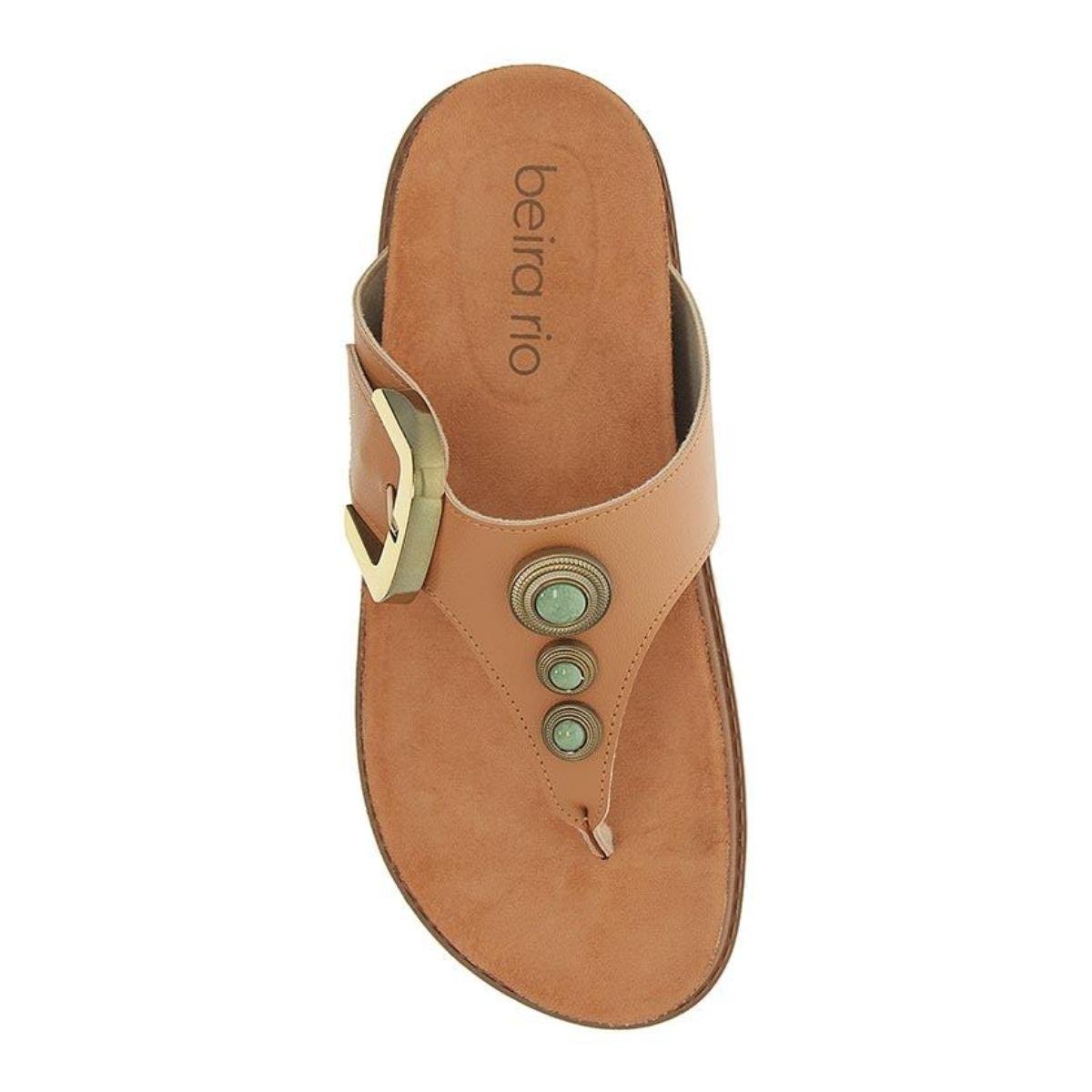 Sandália Papete Flatform Casual Feminino Beira Rio 8524111 Marrom Marrom 4