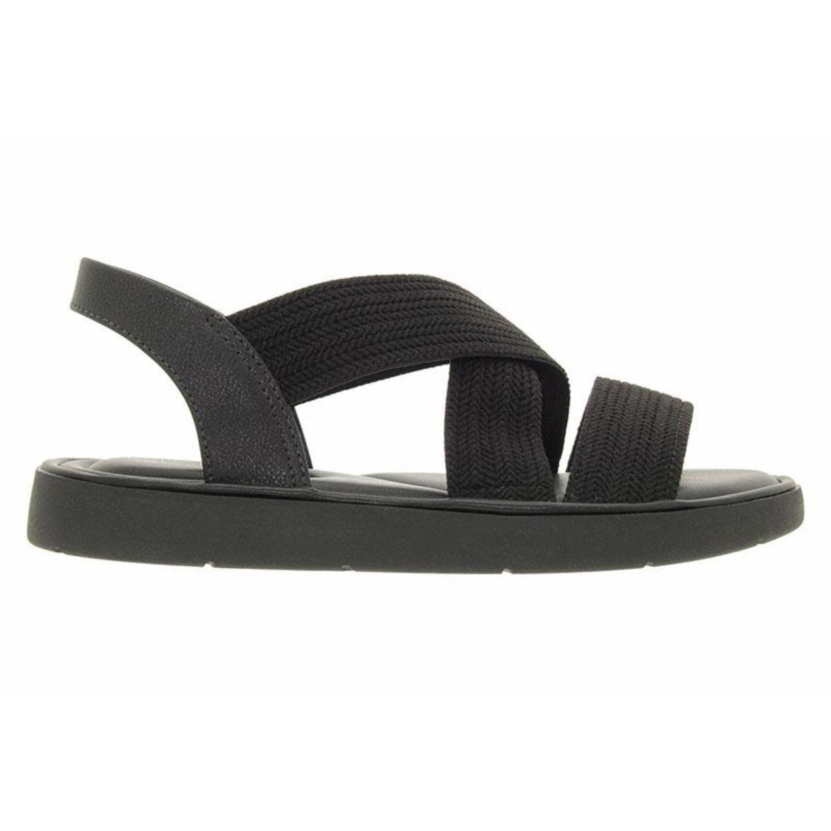 Sandália Papete Flat Modare Casual Feminina 7208105 Preto Preto 2
