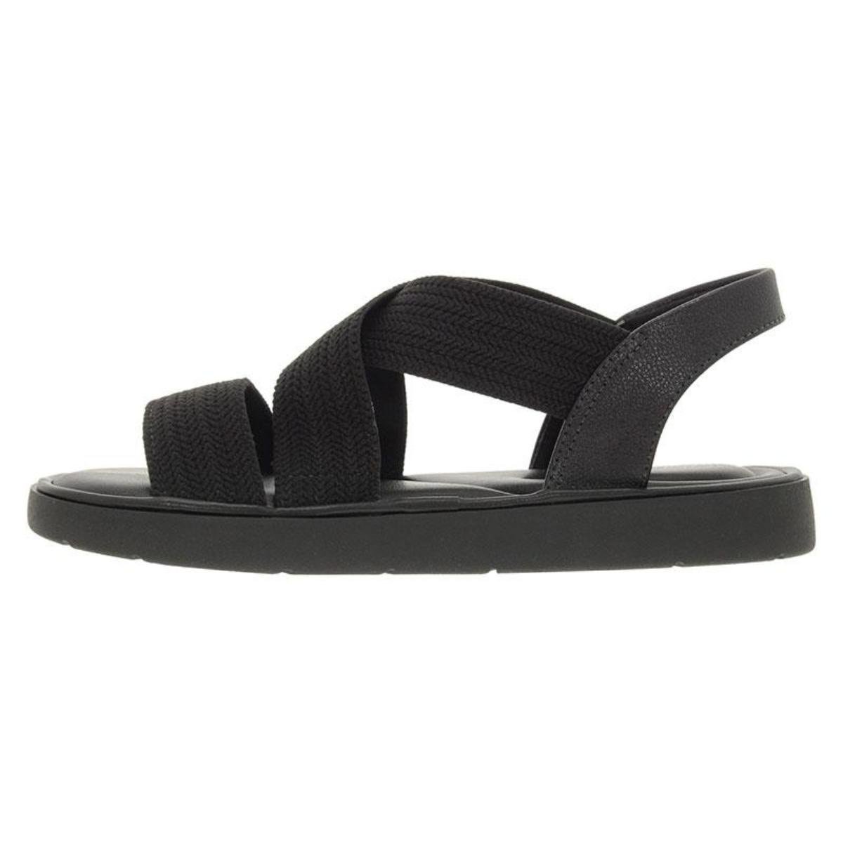 Sandália Papete Flat Modare Casual Feminina 7208105 Preto Preto 3