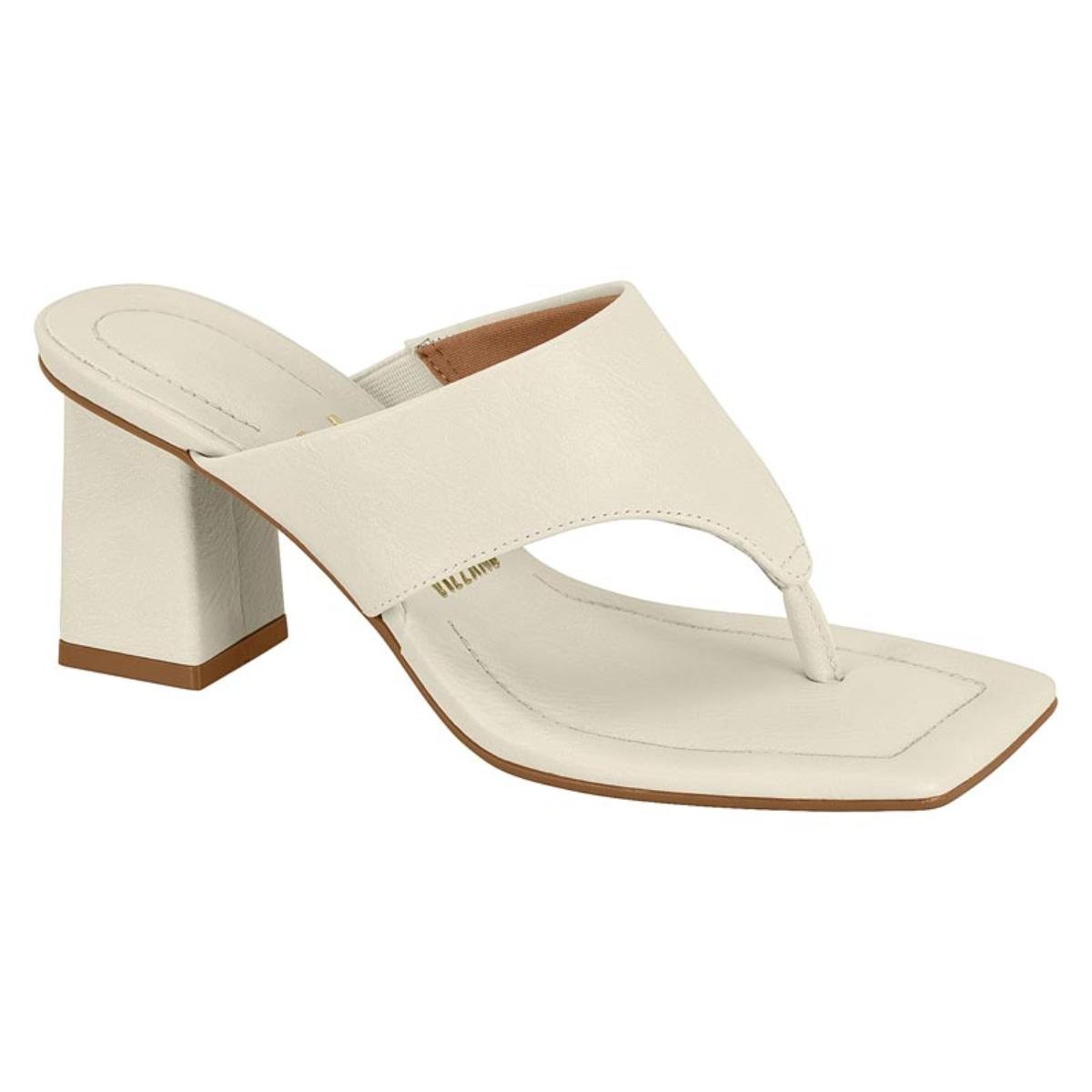 Tamanco Salto Bloco Casual Feminino Vizzano 6455135 Branco