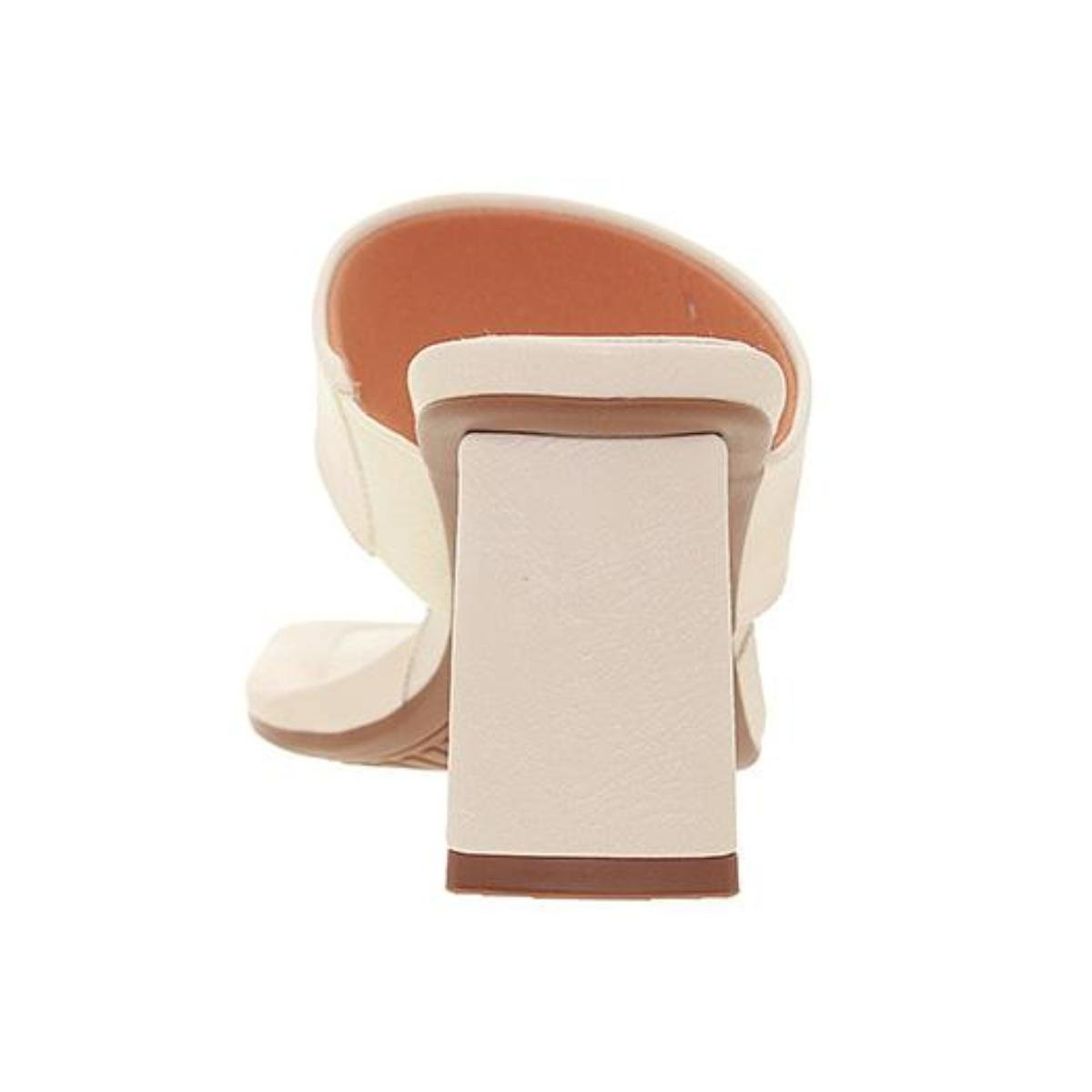 Tamanco Salto Bloco Casual Feminino Vizzano 6455135 Branco Branco 6