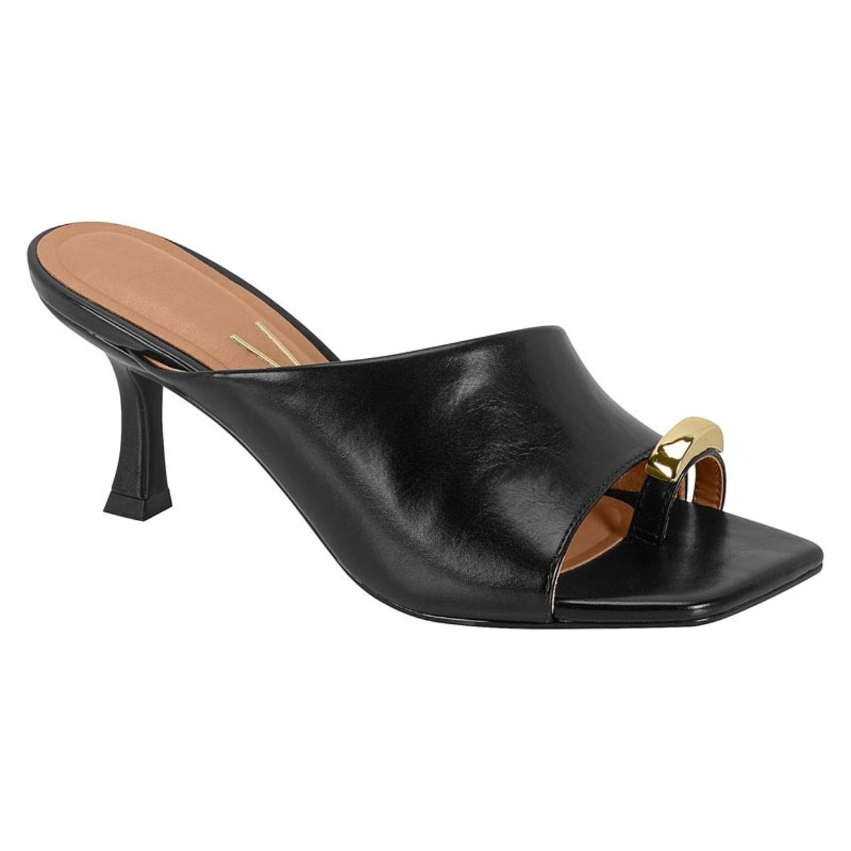 Tamanco Salto Taça Casual Feminino Vizzano 6536102 Preto