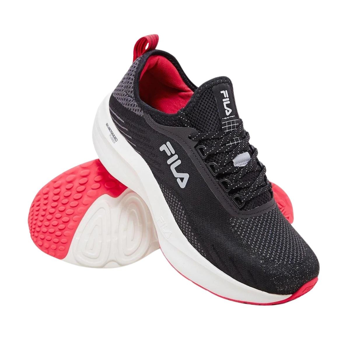 Tênis Esportivo Feminino Fila Go Trainer 2 Preto e Rosa Preto 5