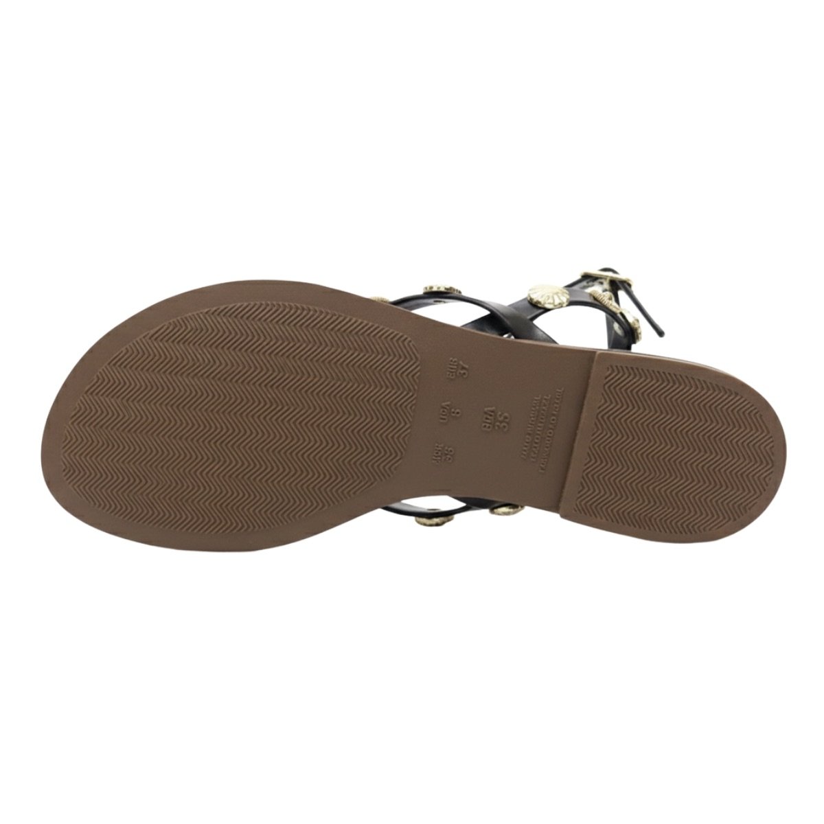 Sandália Rasteirinha Casual Feminino Akazzo 3955HE Marsala Marrom 6