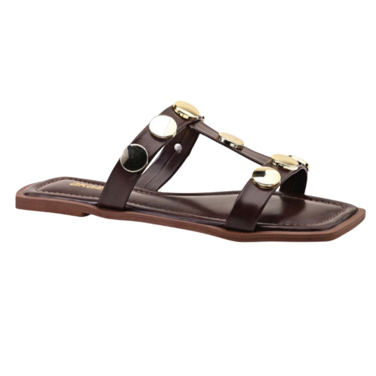 Sandália Rasteirinha Casual Feminino Akazzo 225FE Marsala