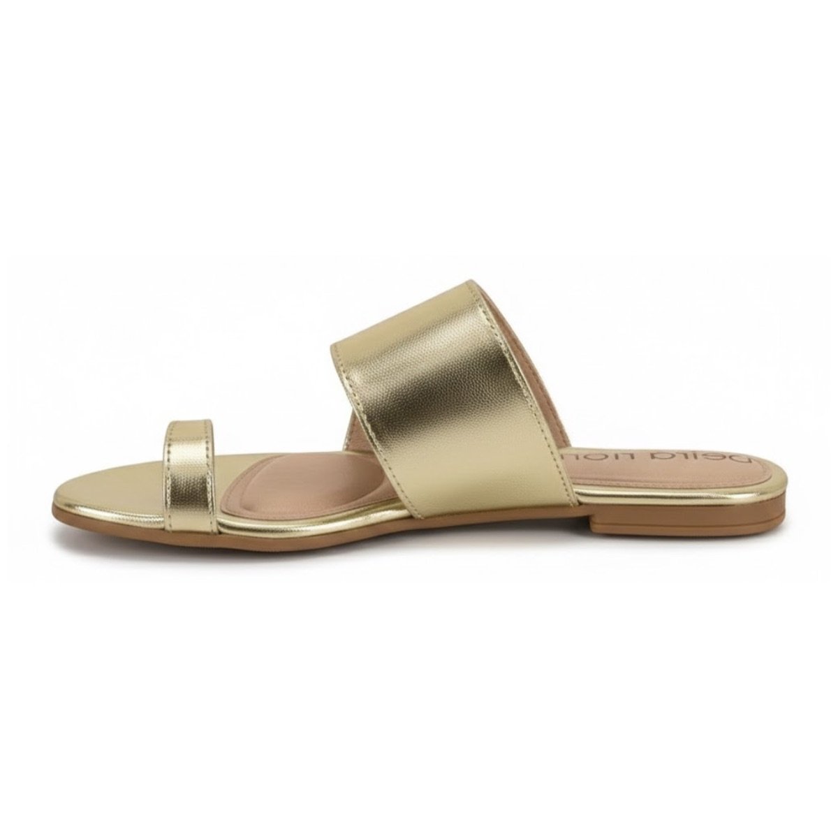 Sandália Rasteirinha Casual Feminino Beira Rio 8560202 Dourado Dourado 3
