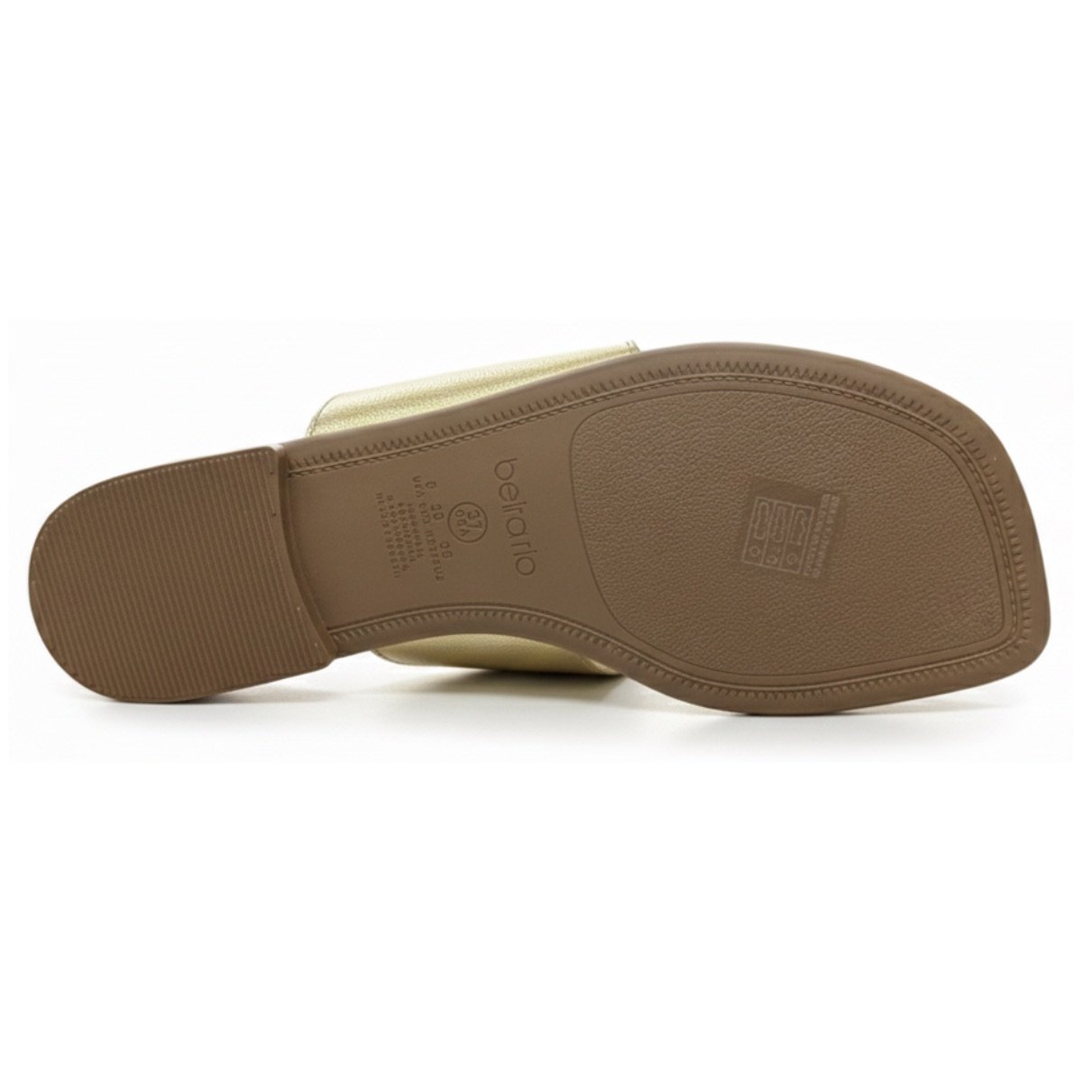 Sandália Rasteirinha Casual Feminino Beira Rio 8560202 Dourado Dourado 6