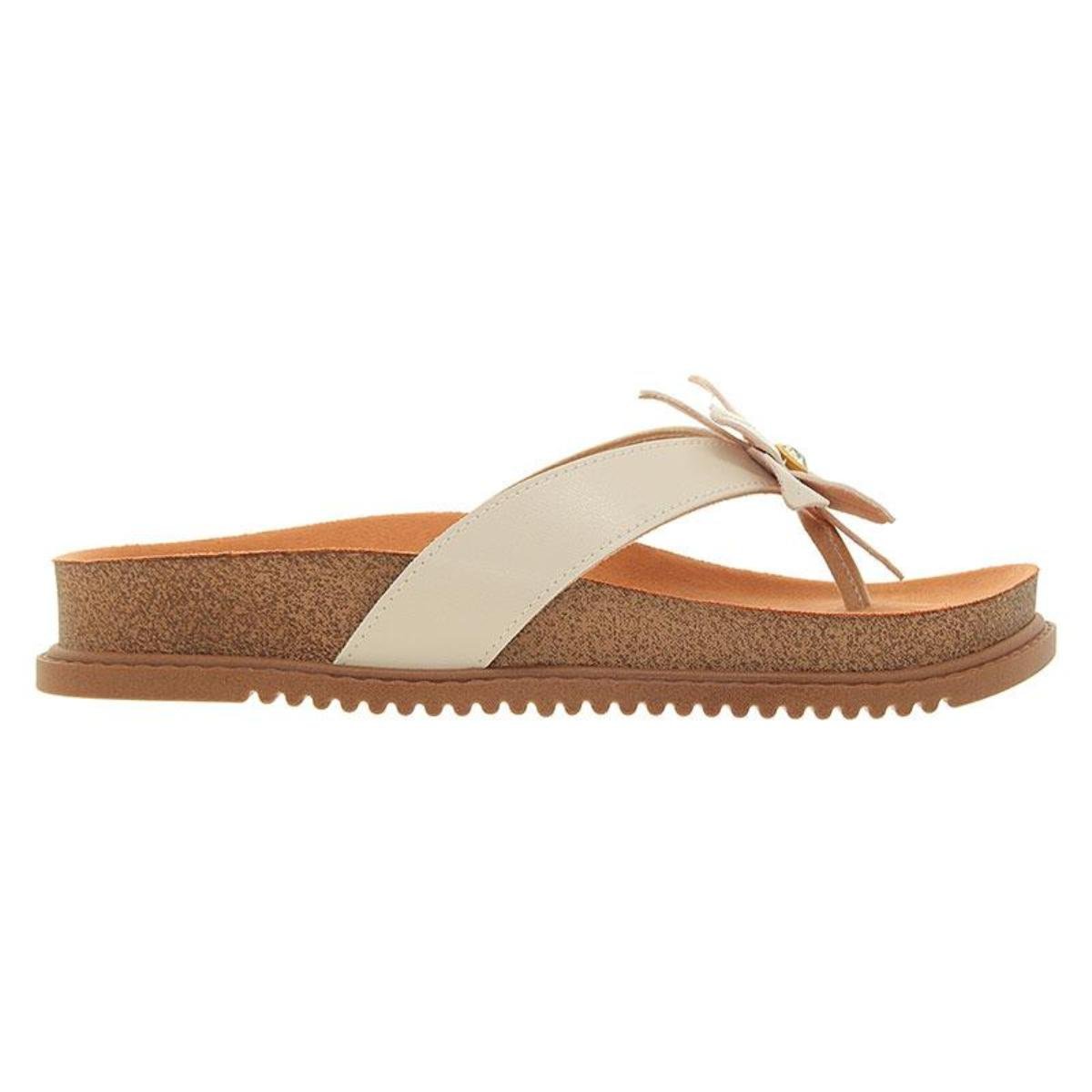 Sandália Papete Flatform Casual Feminino Beira Rio 8524112 Branco Branco 2
