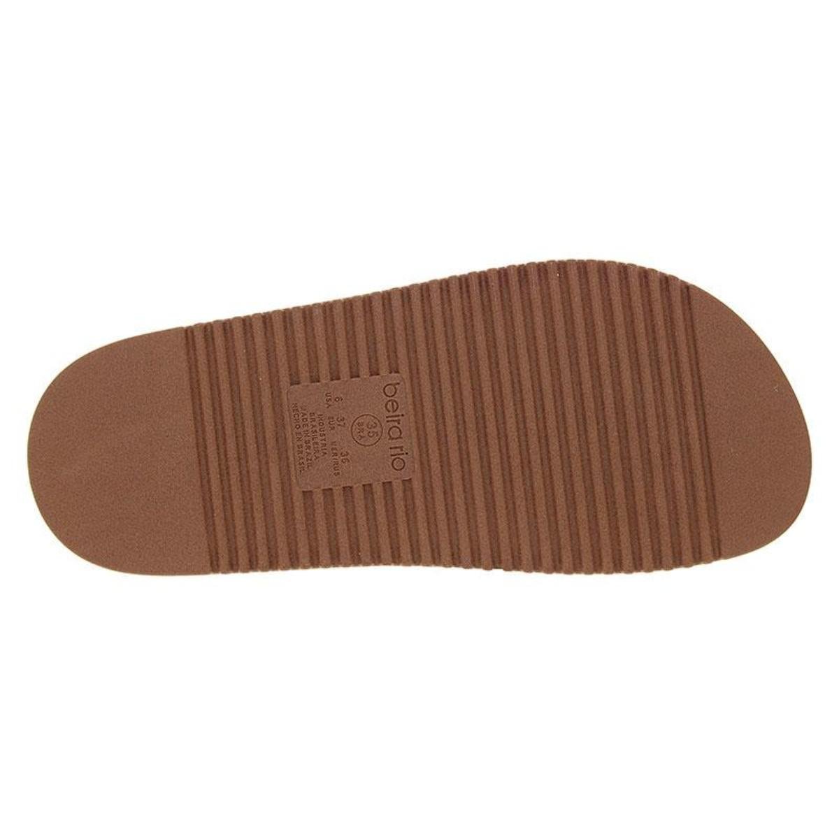 Sandália Papete Flatform Casual Feminino Beira Rio 8524112 Branco Branco 6