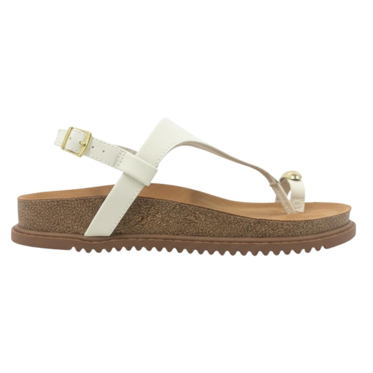 Sandália Papete Flatform Casual Feminino Beira Rio 8524109 Branco Branco 2