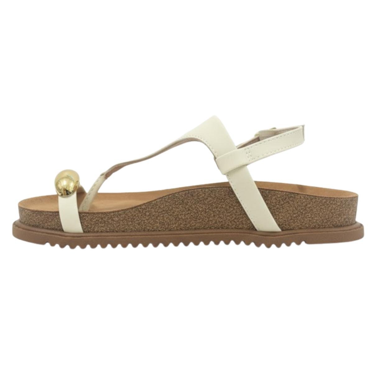 Sandália Papete Flatform Casual Feminino Beira Rio 8524109 Branco Branco 3