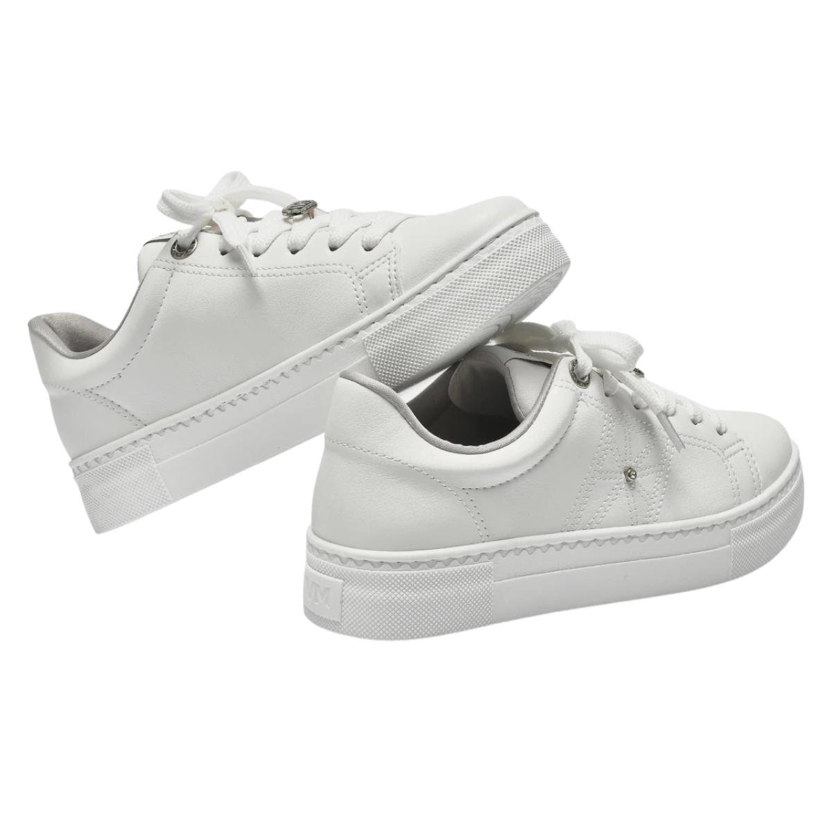 Tênis Casual Feminino Via Marte 138-005-01 Branco Branco 6