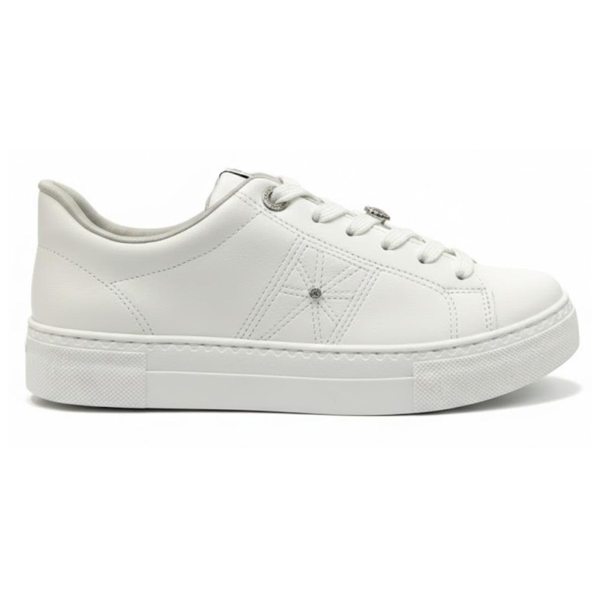 Tênis Casual Feminino Via Marte 138-005-01 Branco Branco 2