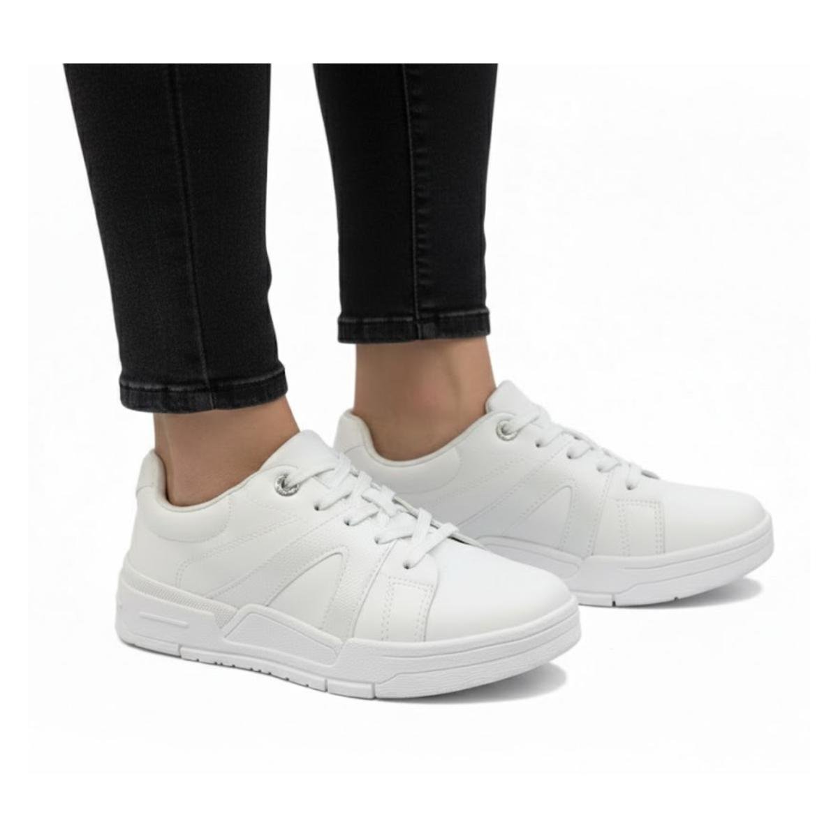 Tênis Casual Feminino Ramarim 25-89202 Branco Branco 5