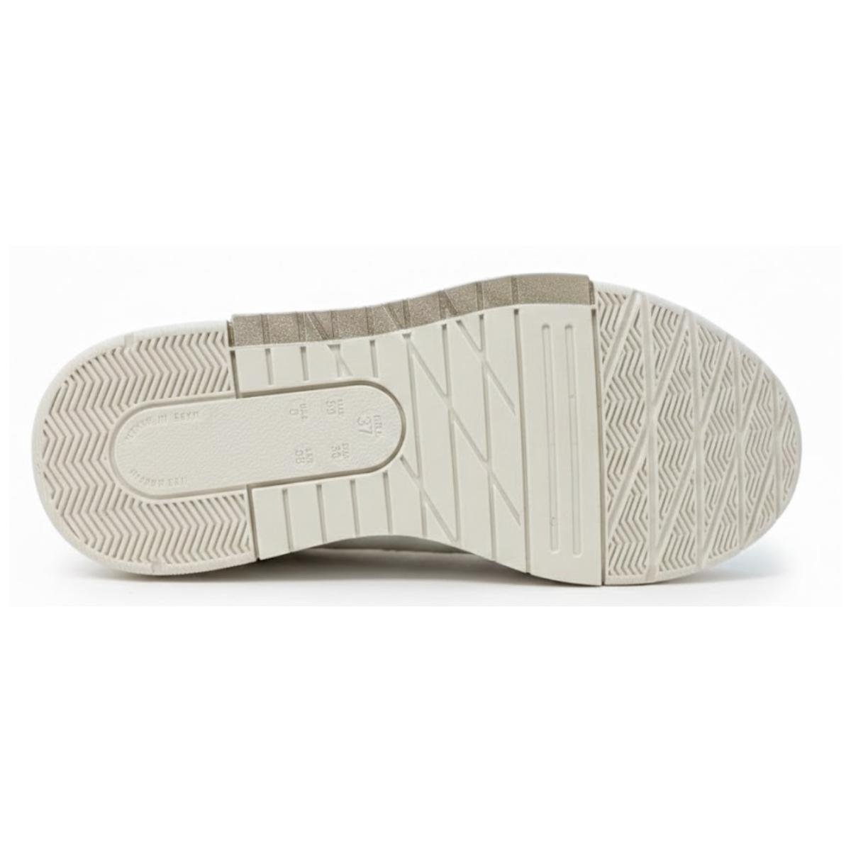 Tênis Casual Feminino Ramarim 25-89202 Areia e Dourado Bege 6