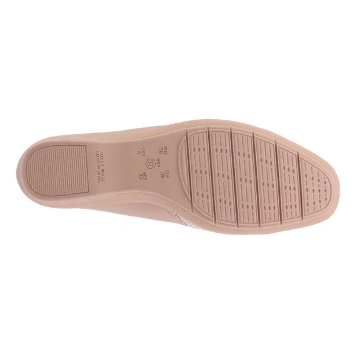 Sapato Anabela Casual Feminino Comfortflex 24-94302 Bege Bege 6