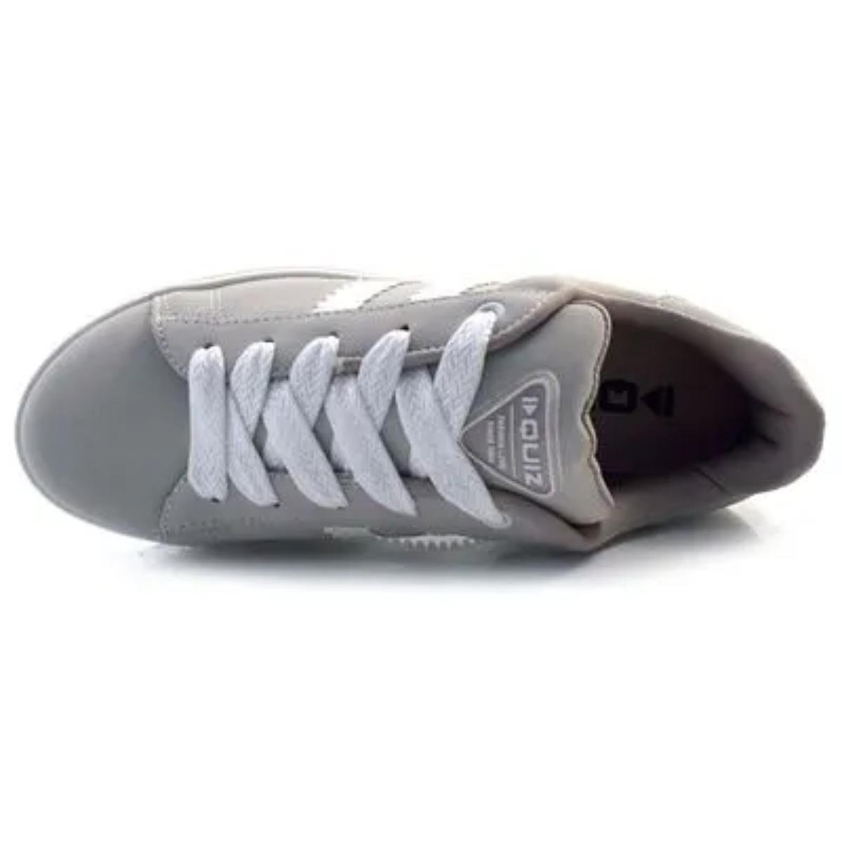 Tênis Casual Feminino Quiz 61-1851-01 Cinza Cinza 4