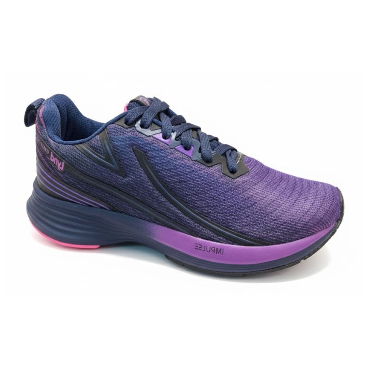 Tênis Esportivo Feminino Lynd Gravit Storm 642 Roxo e Rosa
