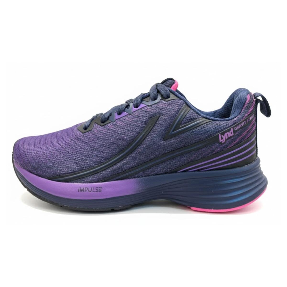 Tênis Esportivo Feminino Lynd Gravit Storm 642 Roxo e Rosa Roxo 3