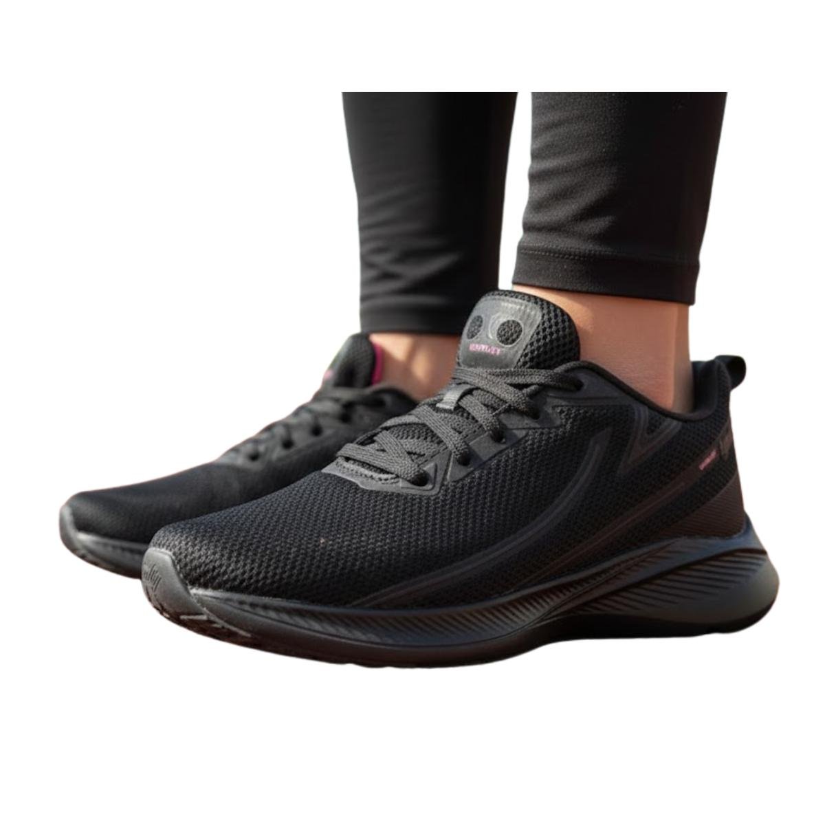 Tênis Esportivo Feminino Lynd Urbany 661 Preto Preto 5