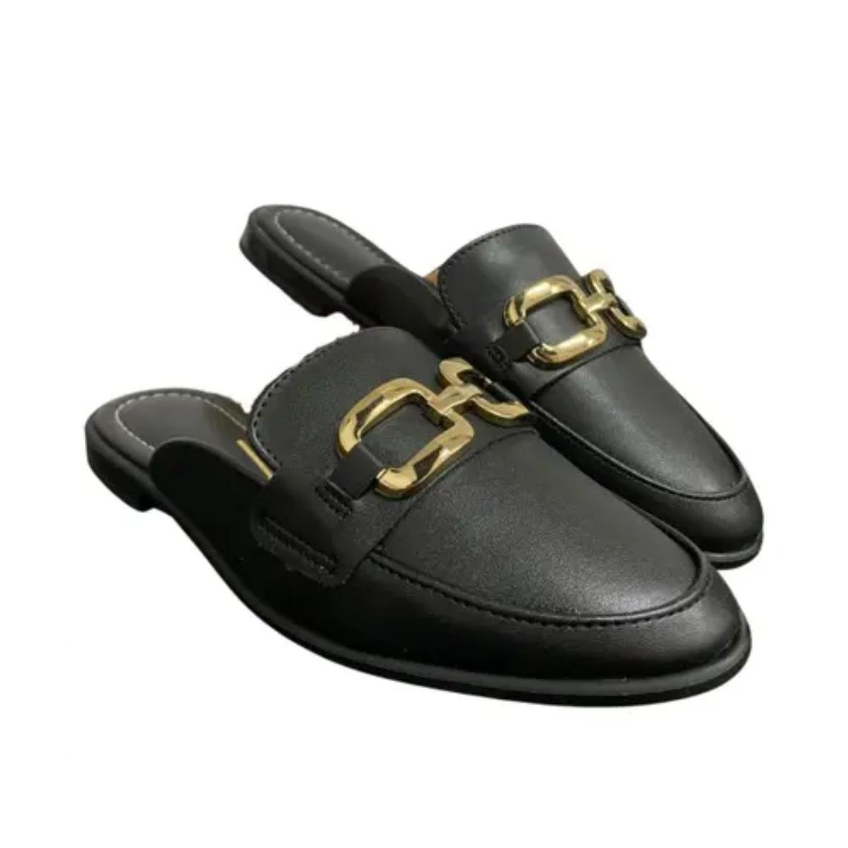 Mule Casual Feminino Vizzano 1376118 Preto Preto 4