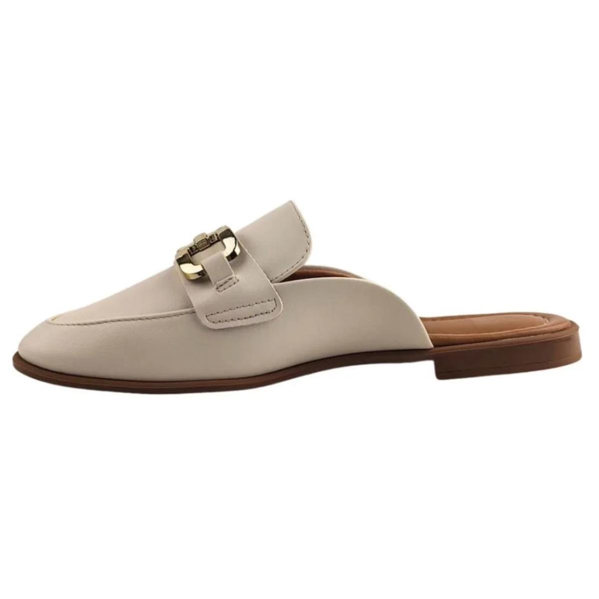 Mule Casual Feminino Vizzano 1376118 Branco Branco 3