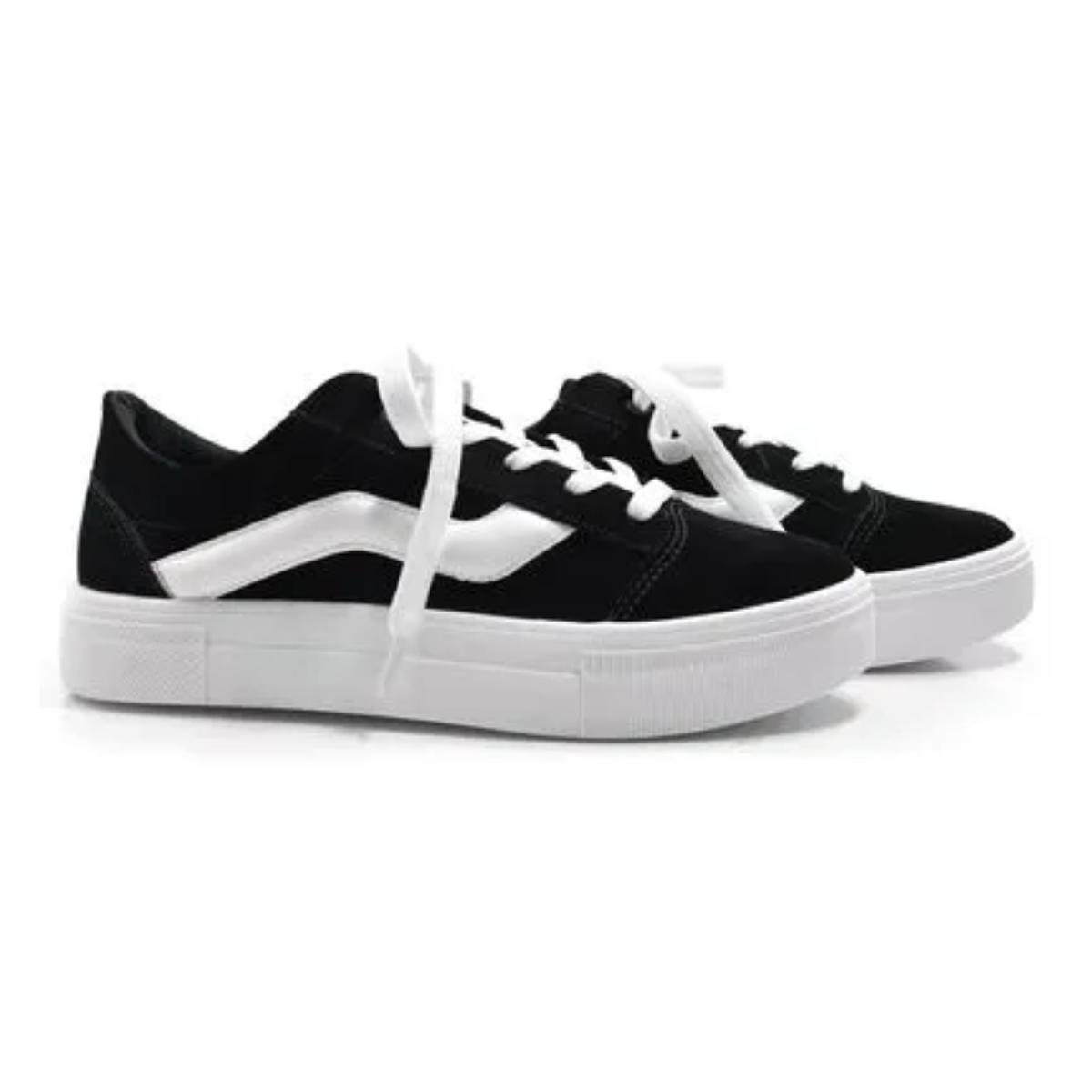 Tênis Casual Feminino Quiz 61-1832-78 Preto Preto 5